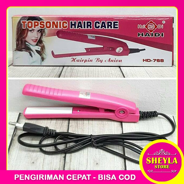 Catok Rambut Mini Haidi Topsonic / Catokan Pelurus Rambut Mini Travel / TS-18