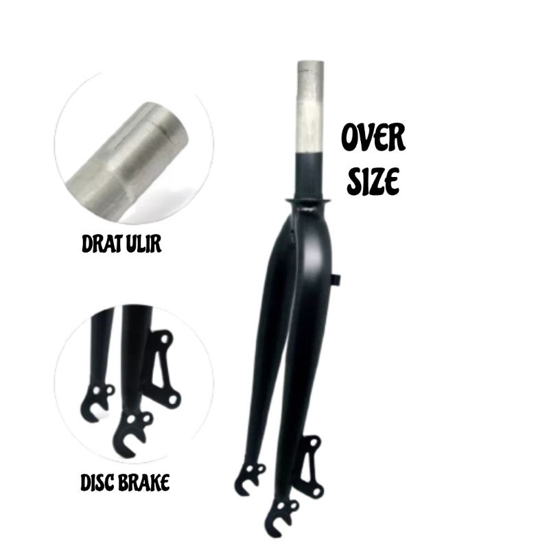 Fork Sepeda Lipat ukuran 20 Over Size - Fork ukuran 20 disc brake - Fork 20 Over size disc fork seli