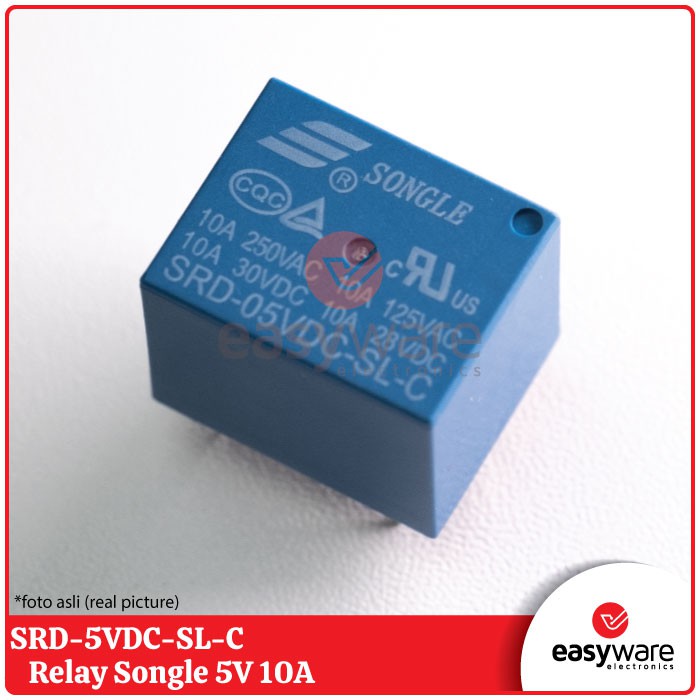 Relay 5V 5 Pin Songle SRD-5VDC-SL-C 5V DC 10A Relay Songle Original