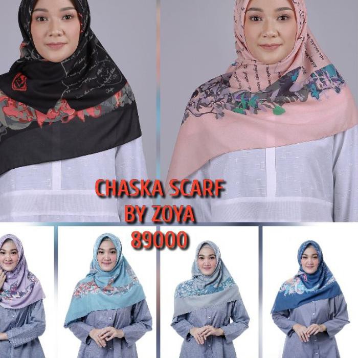 ☞ NEW ARRIVAL SCARF ZOYA 2021 JILBAB SEGIEMPAT MOTIF BARU KERUDUNG SEGI EMPAT ●