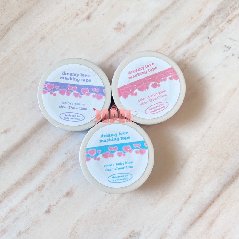 

WAY TOO FETCH DREAMY LOVE WASHI TAPE