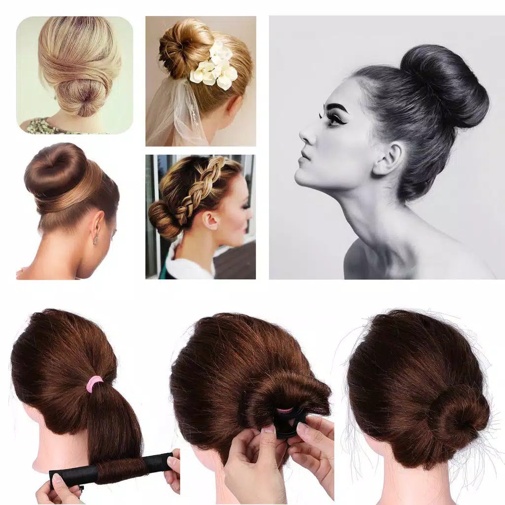 Laristerus79 Magic Hair bun maker donut  sanggul donat cepol hairdini rambut donat sanggul