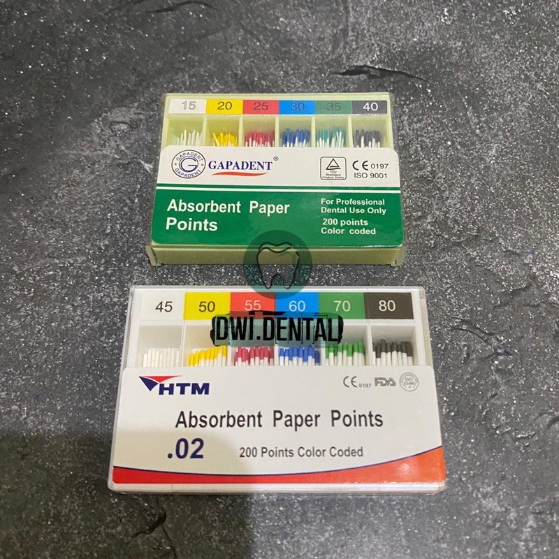 H4-  absorbent paper point assorted