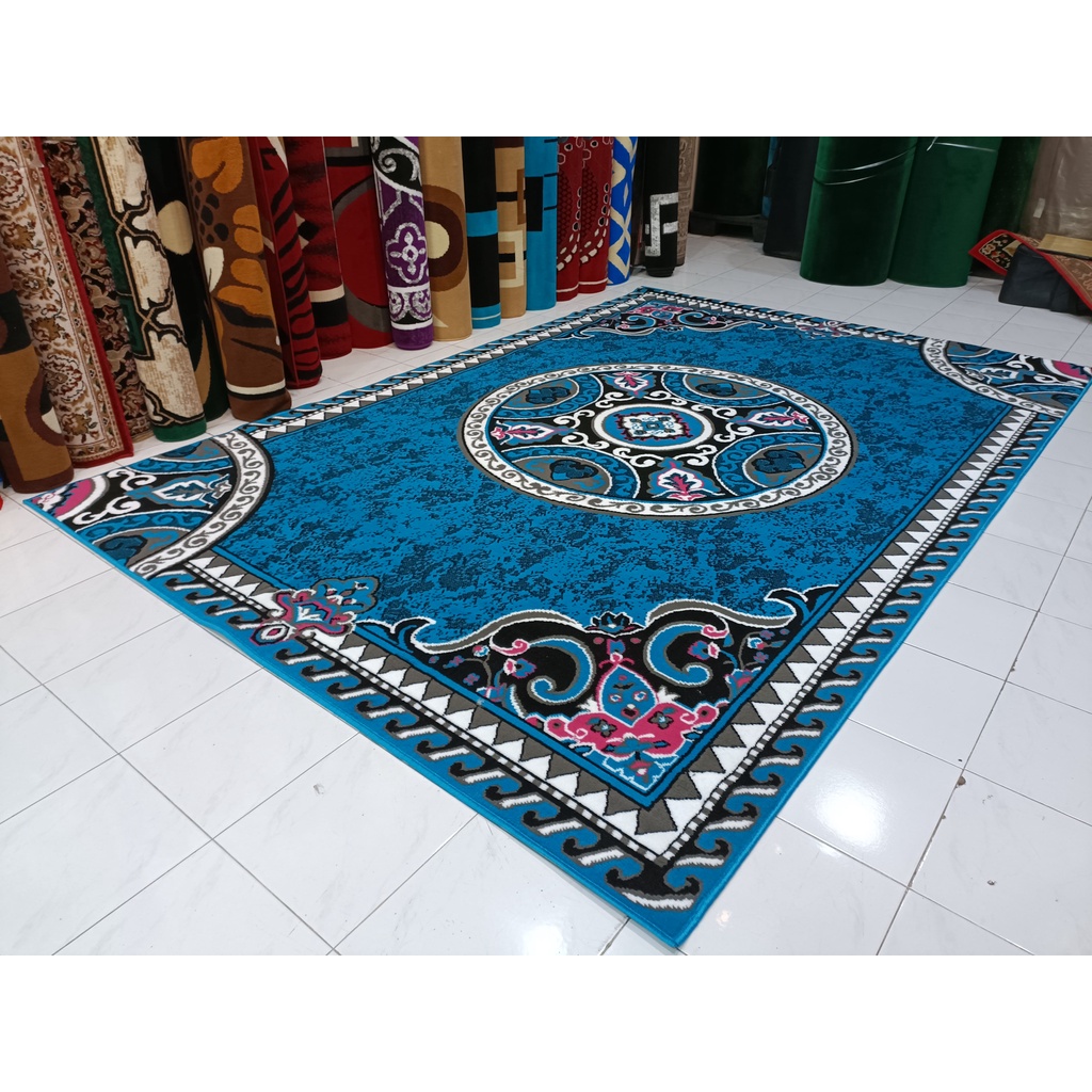 Karpet permadani momento ukuran 210cm x 310cm tebal 5mm bahan polyphropylene