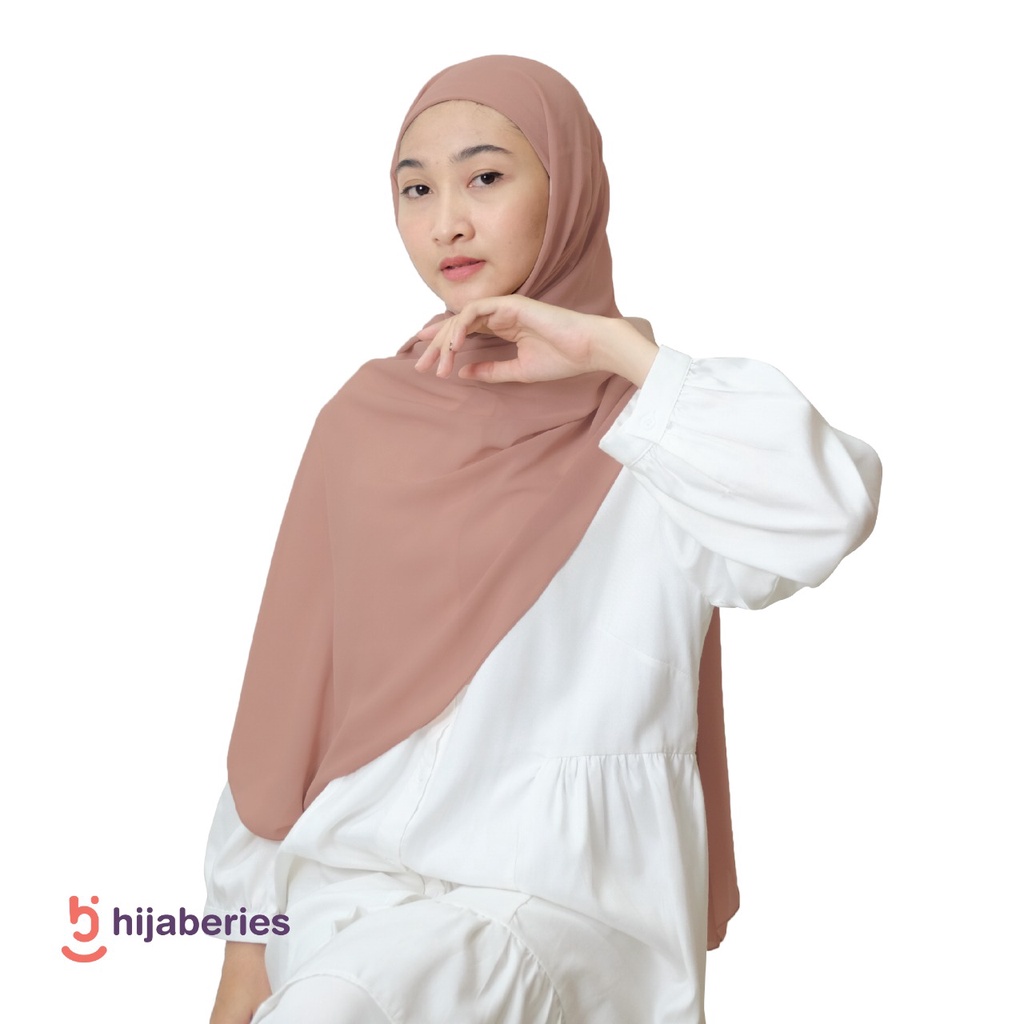 Malaka Pashmina Inner Hijaberies - Pashmina yang menyatu dengan Ciput-Hazelnut
