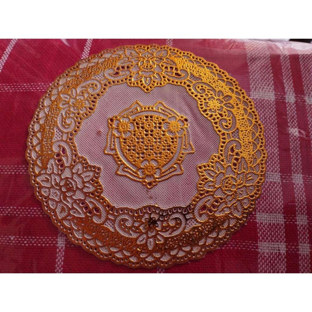 Tatakan Alas Piring &amp; Gelas Warna Gold