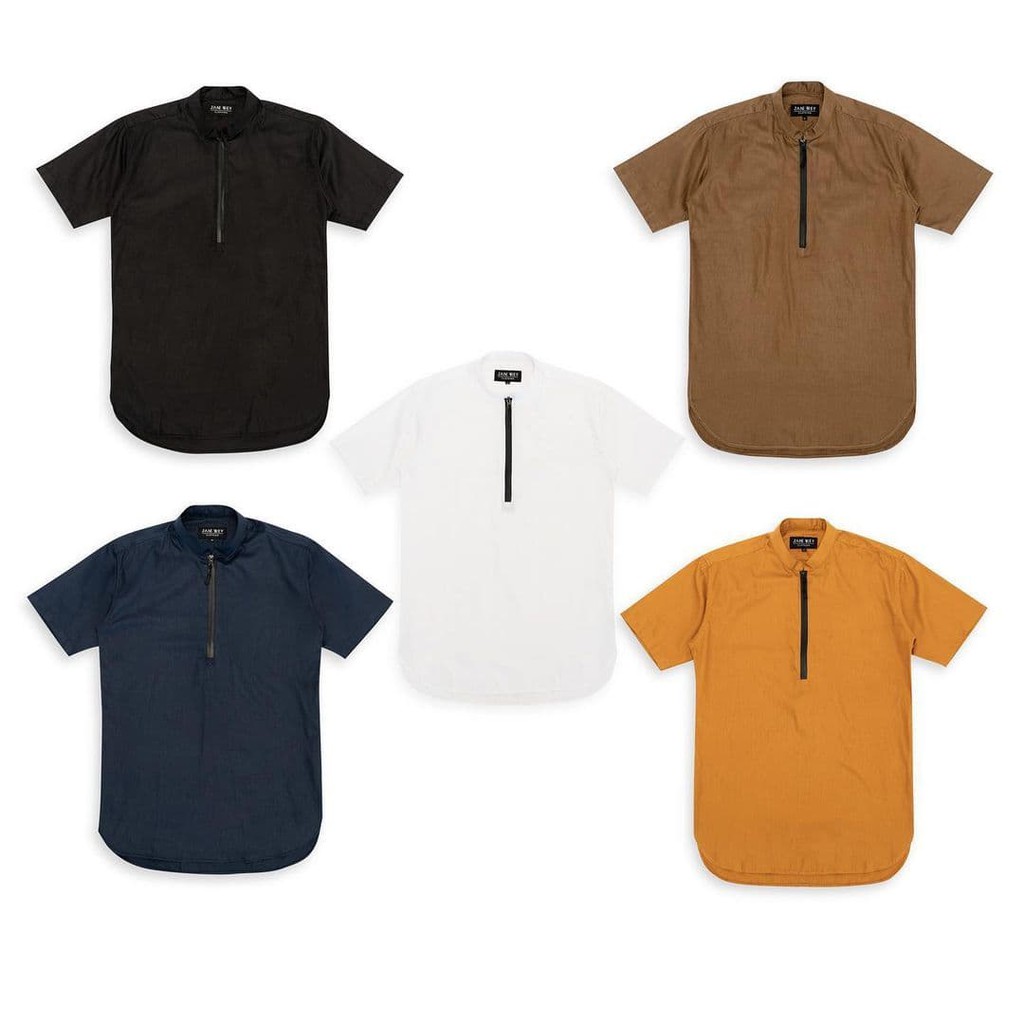 kemeja pria  shanghai zipper