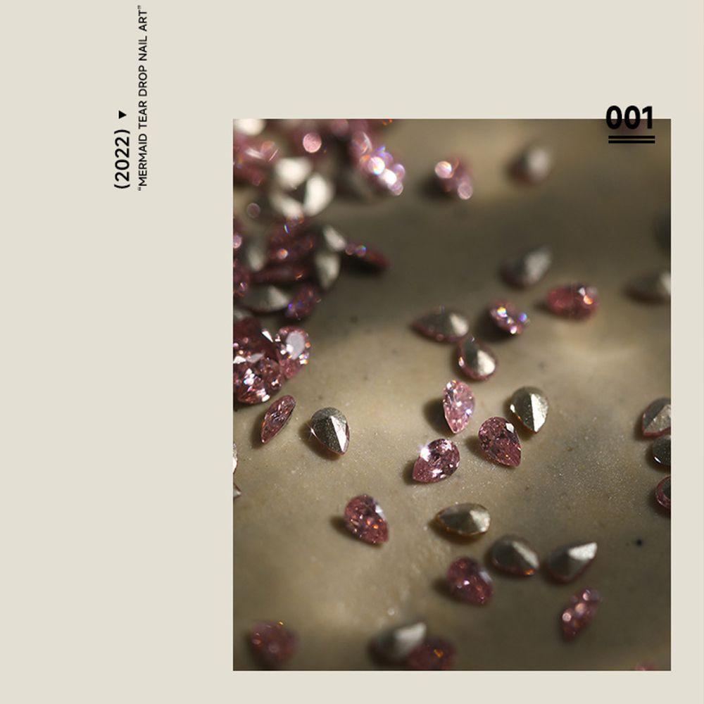 Mxbeauty Kuku Berlian Imitasi Ultra Flash Kristal Kuku Kecantikan Kuku Salon Nail Art Charms Menunjuk Bawah Manicuring Jewelry