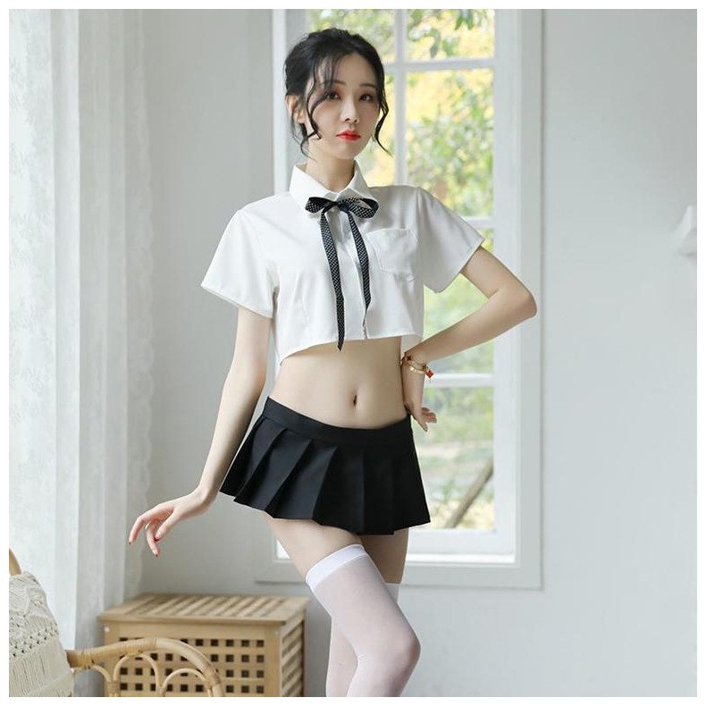 LI-81 HQ japan lingerie seragam sekolah uniform baju tidur wanita rend