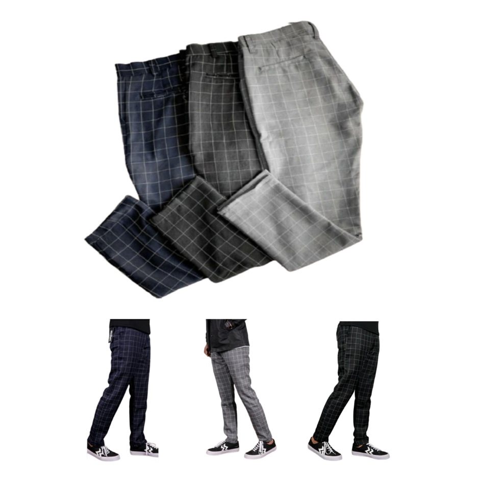 CELANA TARTAN PRIA TARTAN PANTS CELANA TARTAN PRIA CELANA MOTIF KOTAK TARTAN PRIA CELANA TARTAN PRIA