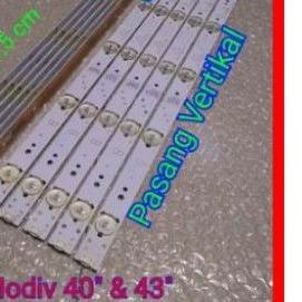 BACKLIGHT TV 3 VOLT 5 KANCING BACKLIGHT UNIVERSAL 3V 5K BACKLIGHT 40" dan 43"