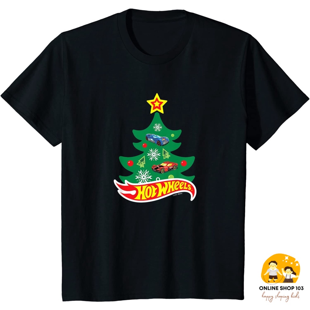 Baju anak Hot Wheels - Hot Wheels Christmas Tree T-Shirt