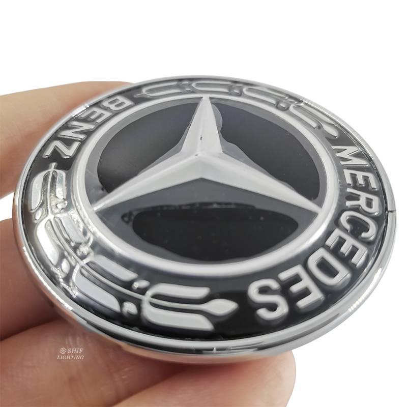 1 Pcs Sticker Emblem Dekorasi Grill Depan Mobil Mercedes Benz Ukuran 56mm