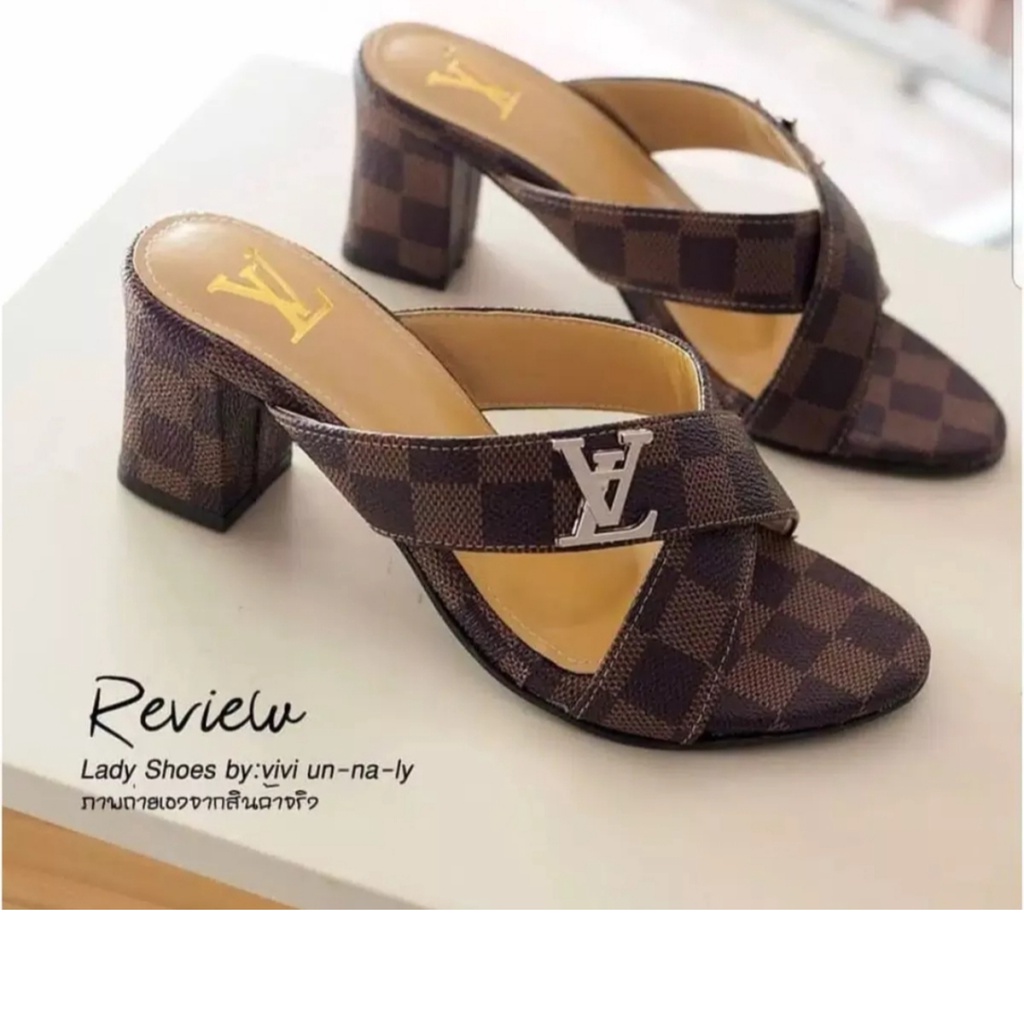 sandal heels hak tahu wanita cantik fashion heels