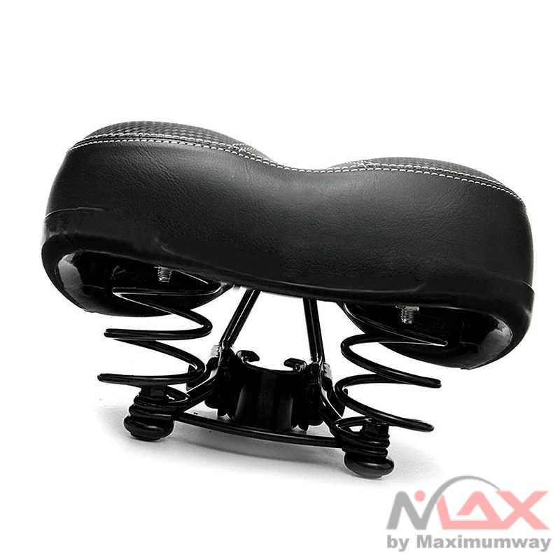 UpperX Jok Sadel Sepeda Bike Saddle Wide Seat Soft Pad Cushion UX01 Warna Hitam