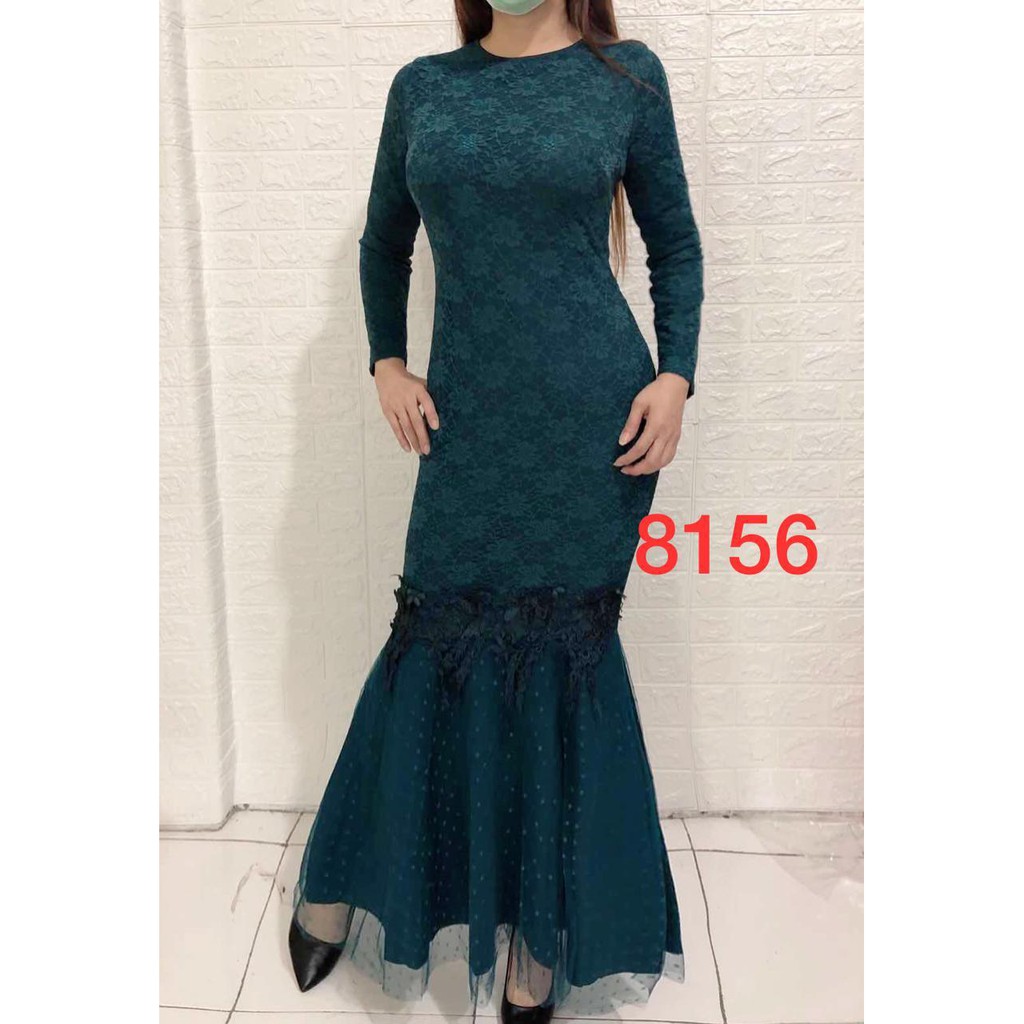 8156# dres maxi muslim wanita/dres wanita terbaru/baju wanita maxi duyung// Fashion Maxi Duyung