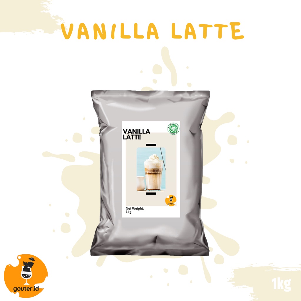 BUBUK MINUMAN RASA VANILLA LATTE 1KG / SERBUK MINUMAN ANEKA RASA / BUBUK MINUMAN KEKINIAN / MINUMAN INSTAN / BOBA DRINKS