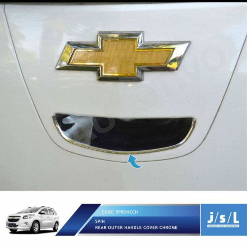 cover mangkok pintu belakang Chevrolet spin chrome jsl