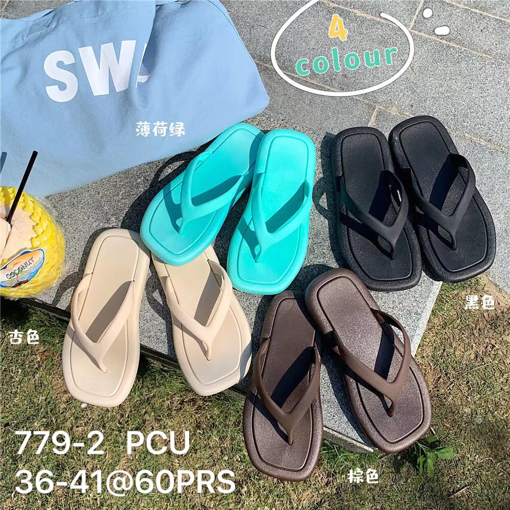 Sandal Jepit Flip Flop Sendal Jepit Wanita Korea 779-2 Import