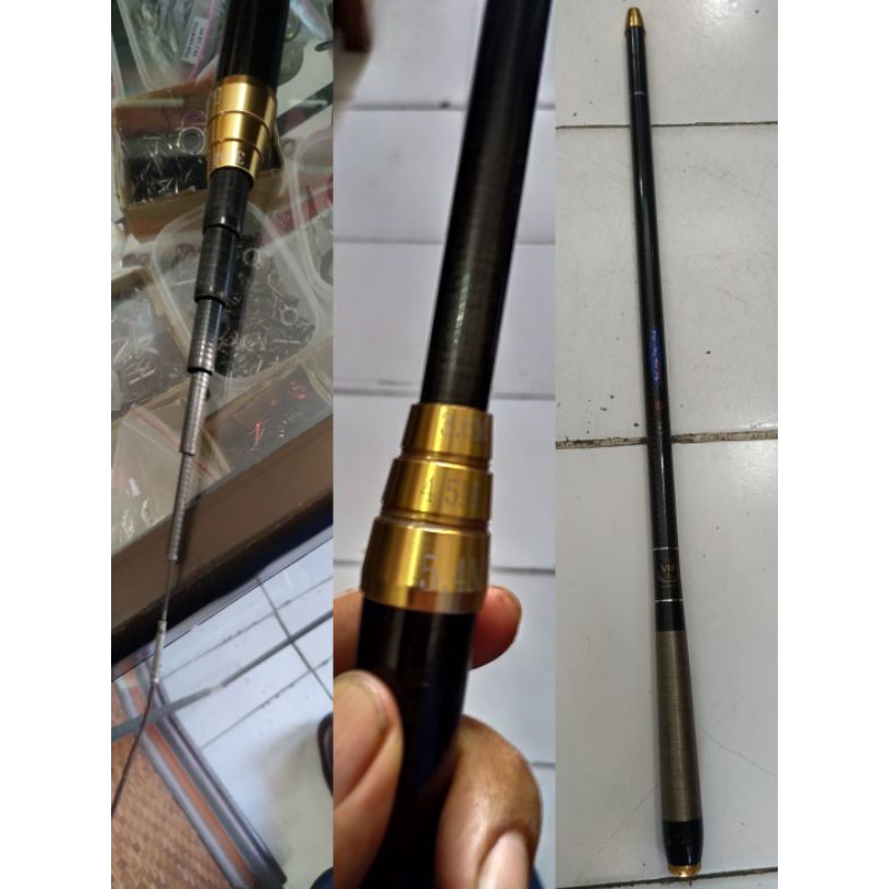 Joran Tegek Zoom VIP Dragon Power Tornado Nasa Carbon SVF 7H Panjang 5,4 M bisa di kunci jadi 4,5 da