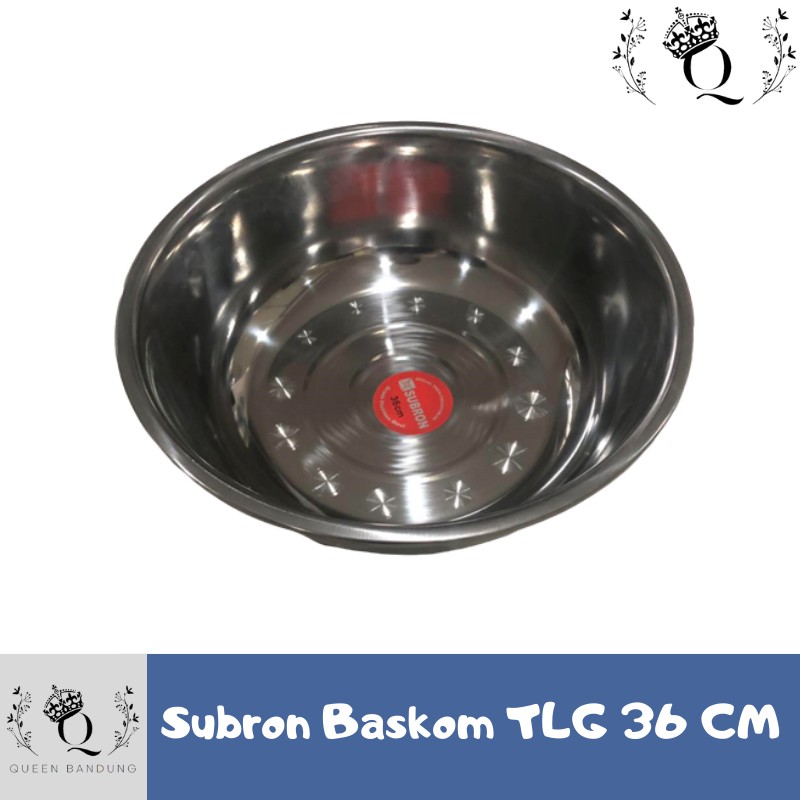 Subron Baskom Mixing Bowl Stainless TLG 36 cm Murah Berkualitas