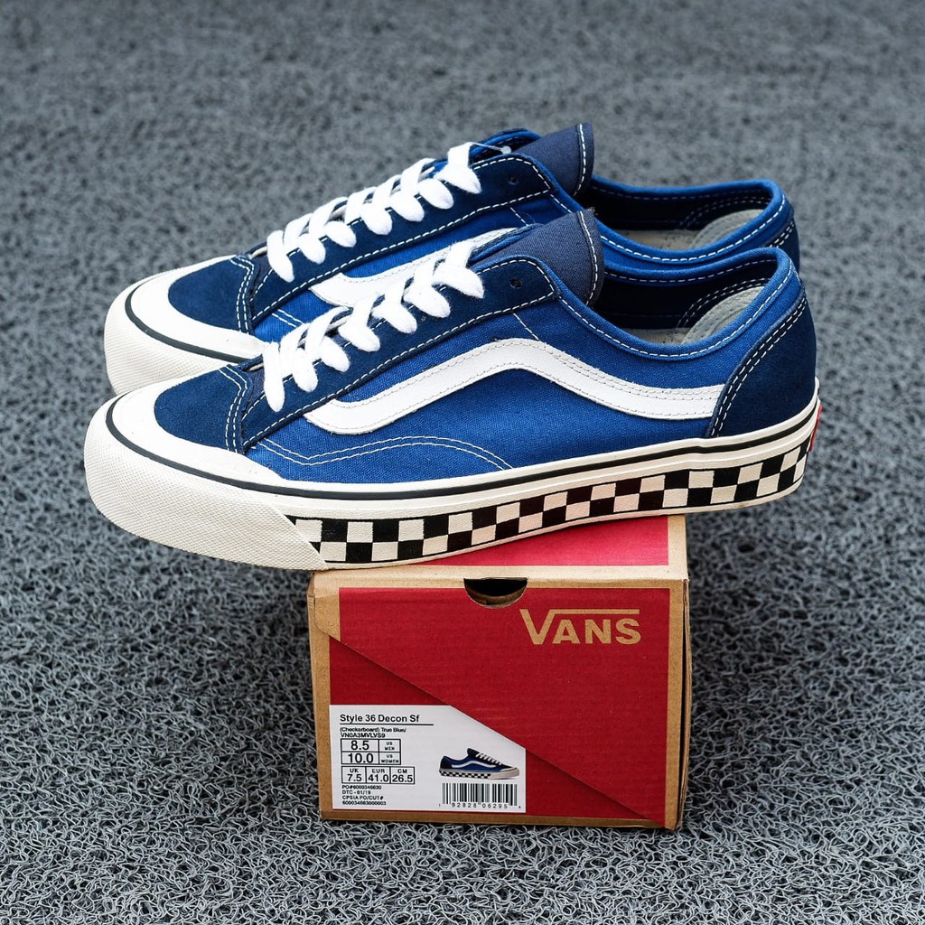 [BNIB] BEST SELLLER !!! TERMURAH  VANS STYLE 36 DECON SF CHECK TRUE BLUE-7