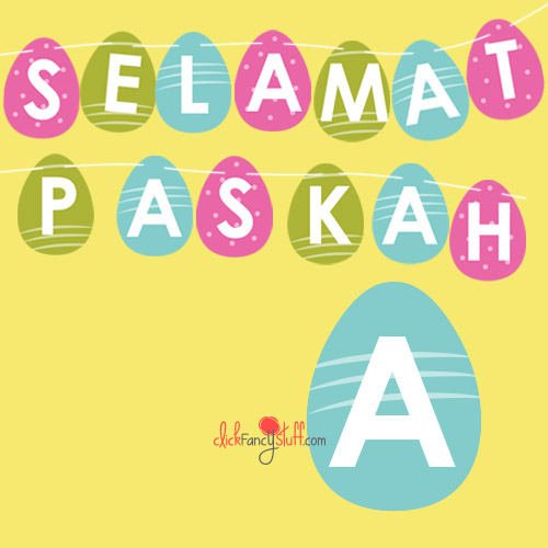 Bunting / banner/flag chain/ dekorasi selamat paskah / easter - PROMO -  Bisa COD - TERLARIS -