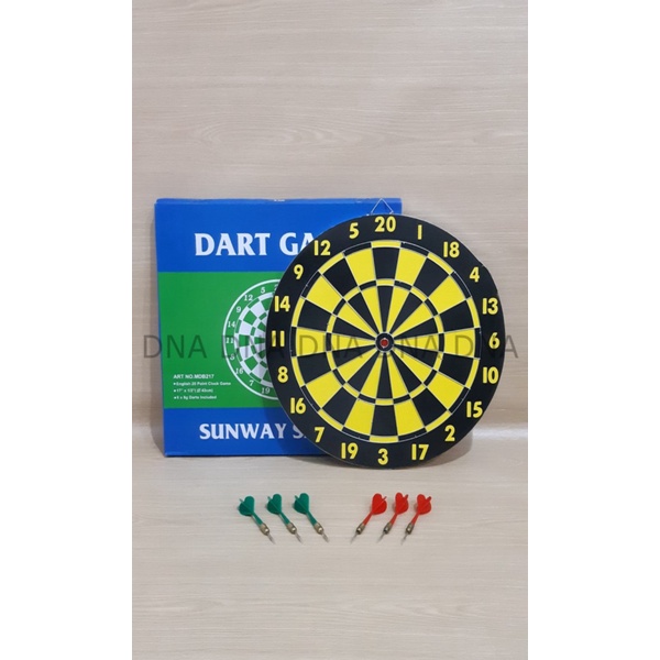 

Unik Dart Board Game SUNWAY 43cm Papan Dart Board SUNWAY 17 - ORIGINAL Berkualitas