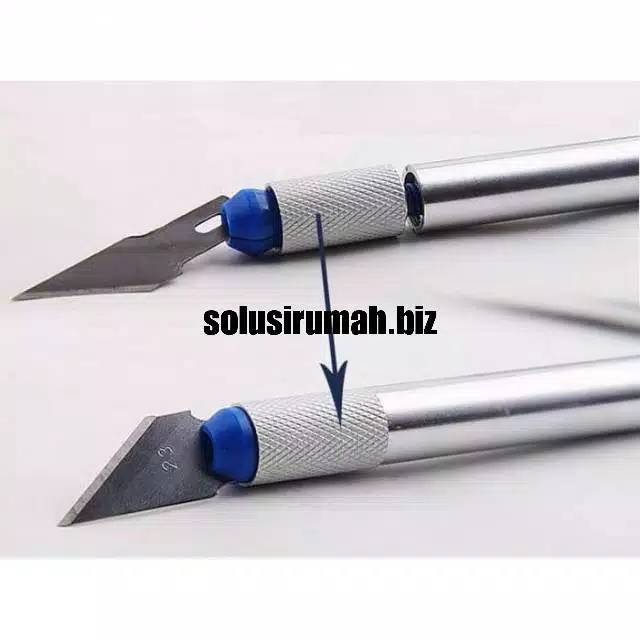 13 in 1 SET PISAU ALAT UKIR SENI DENGAN 3 HANDLE PISAU piso knife pengukir grafting craft graft