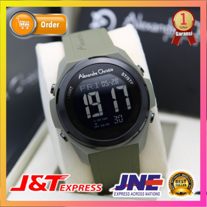 JAM TANGAN ALEXANDRE CHRISTIE ALEXANDER CHRISTIE WANITA CEWEK ORIGINAL ORI AC 9342 BLACK GREEN