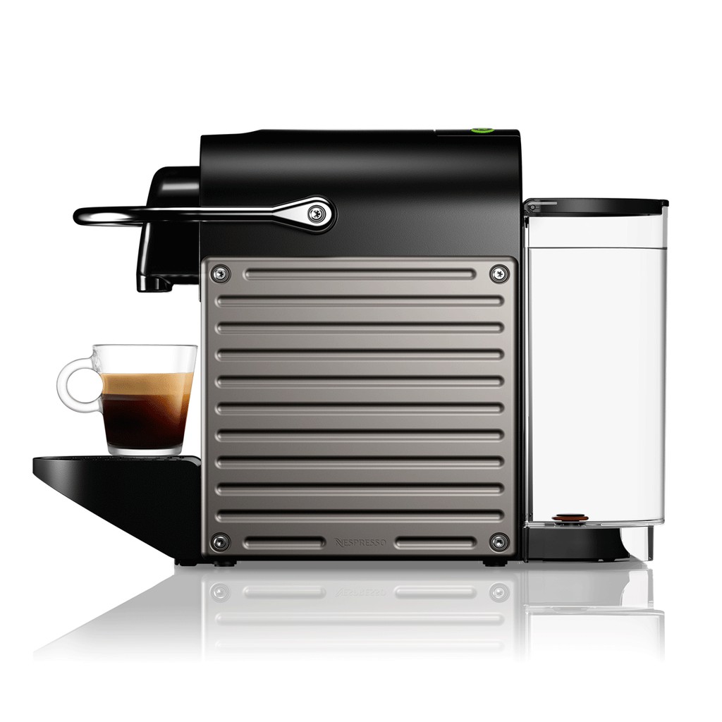 NESPRESSO Pixie Coffee Machine, Titanium (Mesin Kopi)