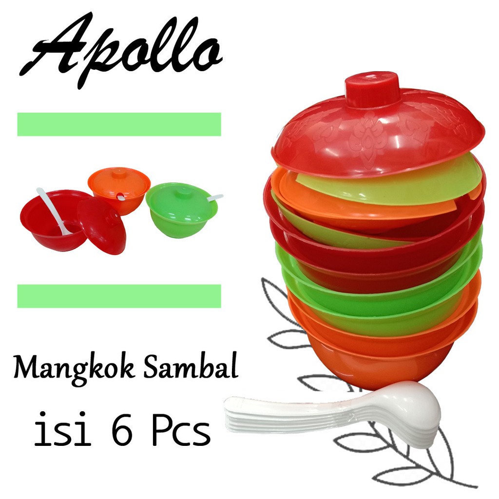 

tempat sambal murah appolo pelastik isi 6 pcs