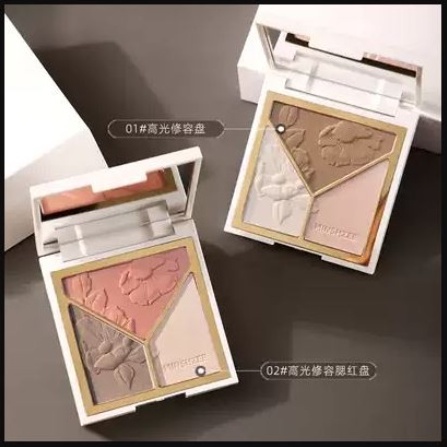 Lameila Palet Eyeshadow Palette 3 Warna Highlight 3D Tahan Lama DJ 5097