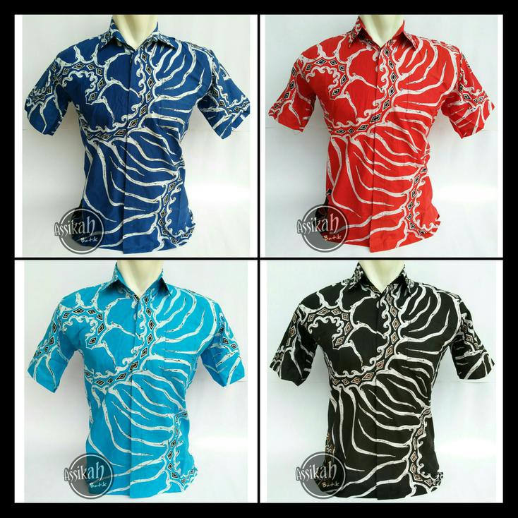 (Murah) Model Baju Kemeja Batik Modern Pria || Assikah Batik