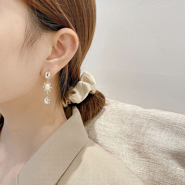 anting panjang long zircon crystal earrings (3d3) jan243