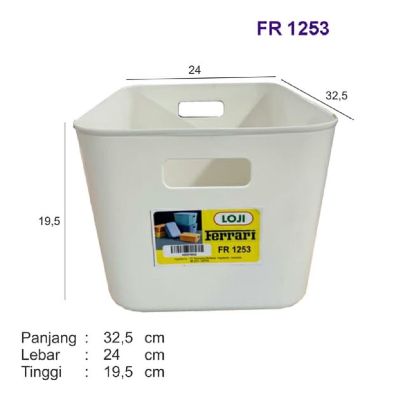 Storage Box, merek: LOJI, tipe: Ferrari FR 1253, size (Large): 32.5 cm x 24 cm x 19,5 cm