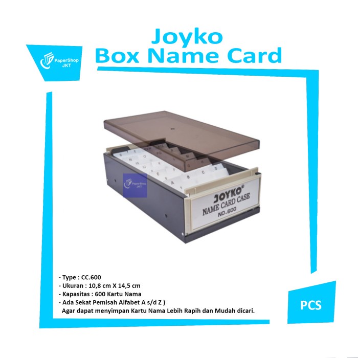 

Exclusive Grosir!!! Box Name Card / Name Card Case 600 Joyko / Kotak Kartu Nama