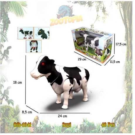 PROMO MAINAN ANAK SAPI MENYALA JUMBO DAN MINI MILCH COW BBR 187