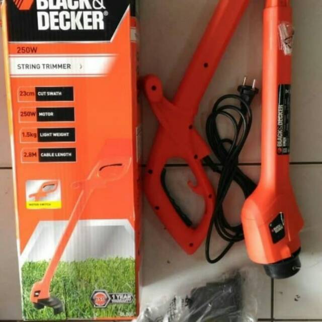 Mesin Potong Rumput Listrik Mini Portable GL 260 - B1 Black & Decker