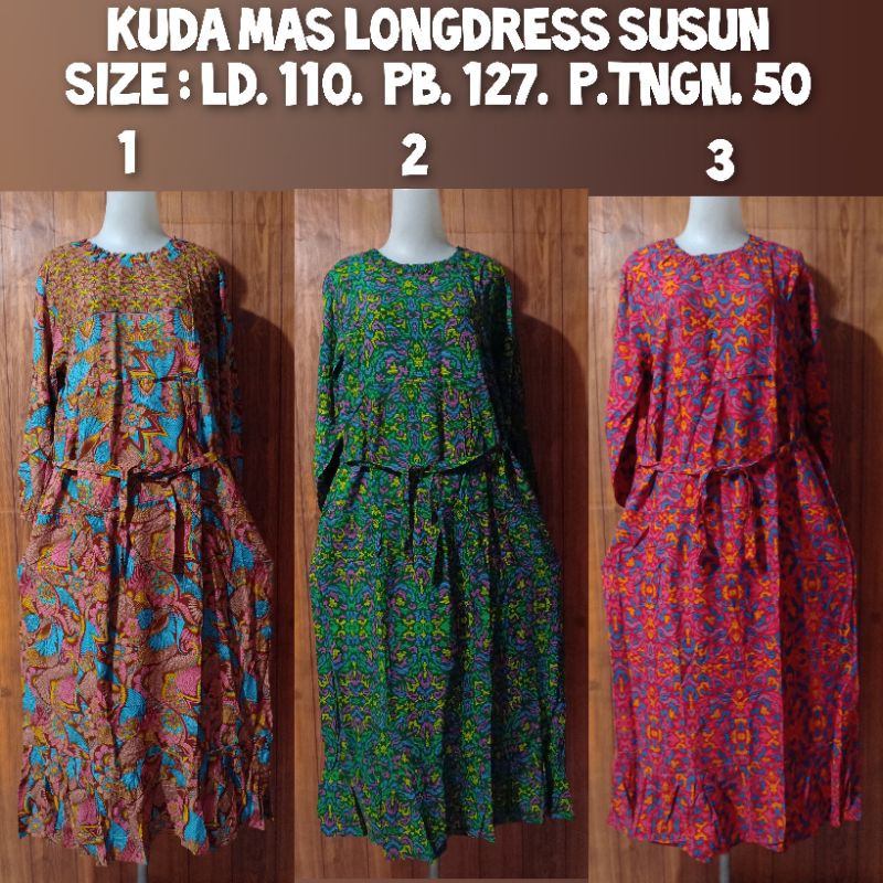 Daster LongDress Ld. SUSUN  KudaMas(Sarwenda)