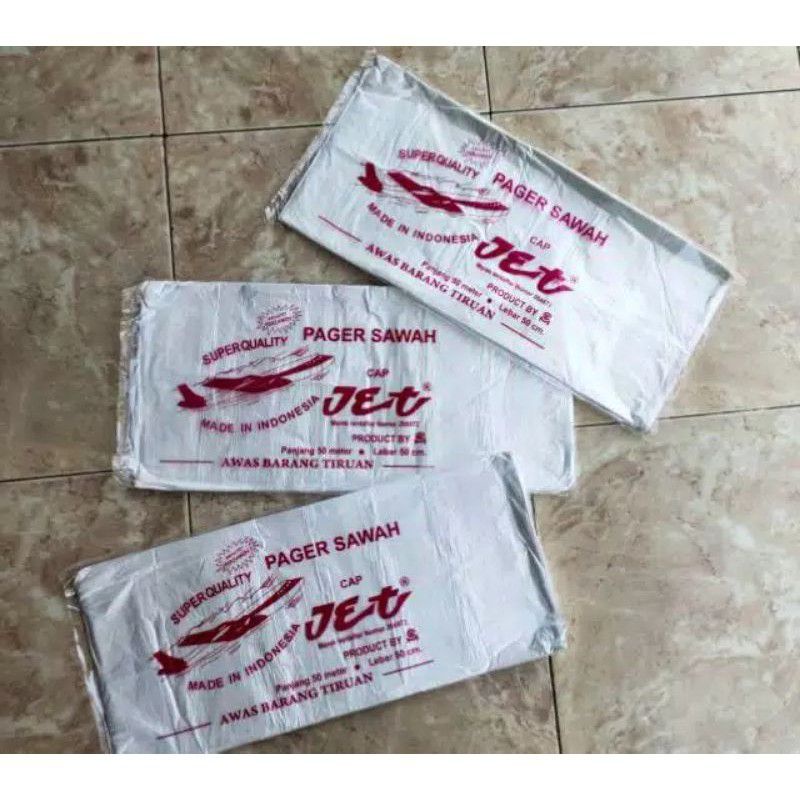 PLASTIK SAWAH UNTUK PAGAR CAP JET 5 METER X 50 CM