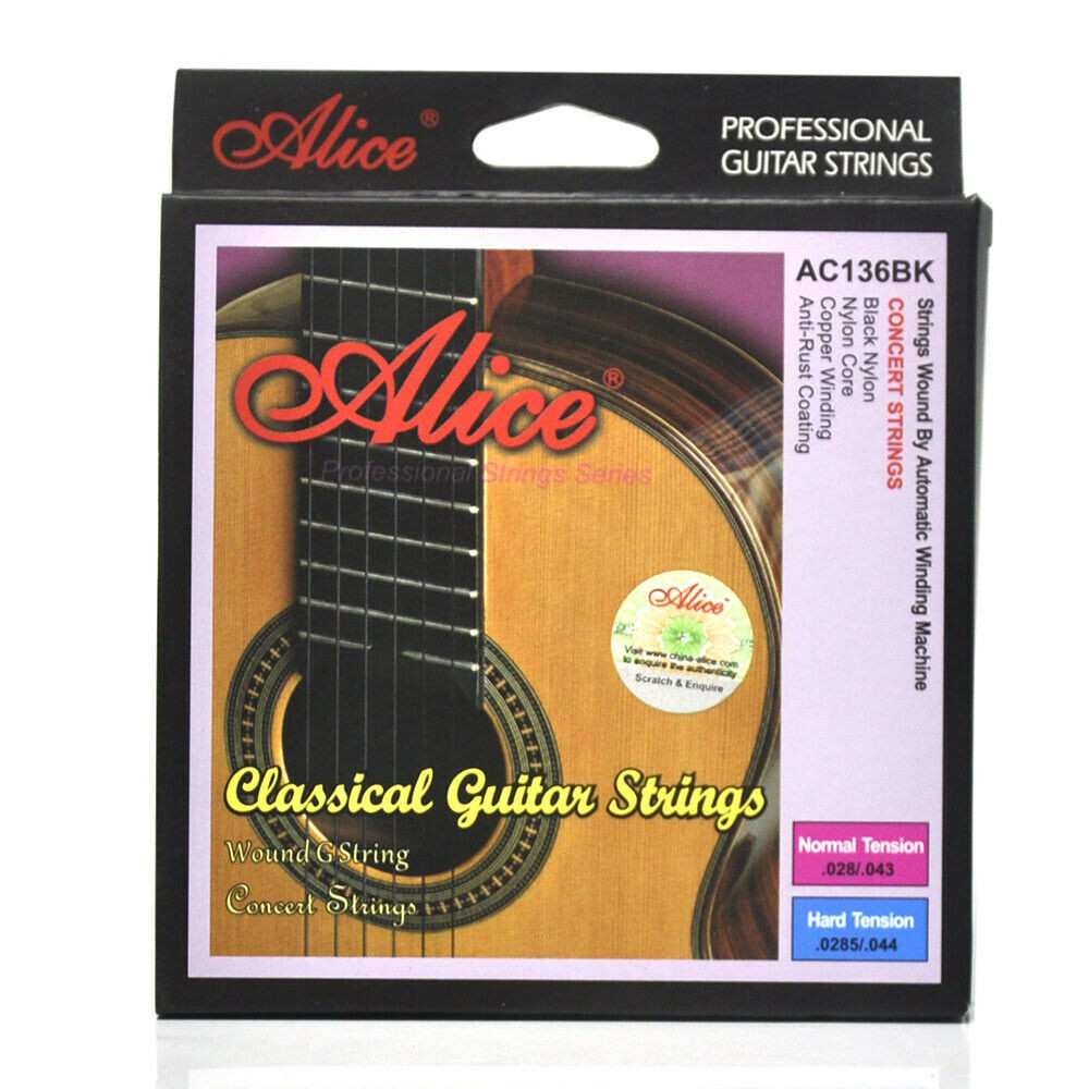 Alice AC136BK Senar Gitar Klasik Black Nylon Anti Karat