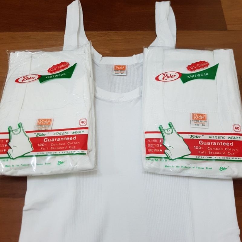0kaos dalam singlet pria cowok dewasa jumbo  36 38 40 42 rider original jumbo big size