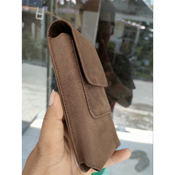 Dompet Pinggang Single Full Kulit Sapi Asli