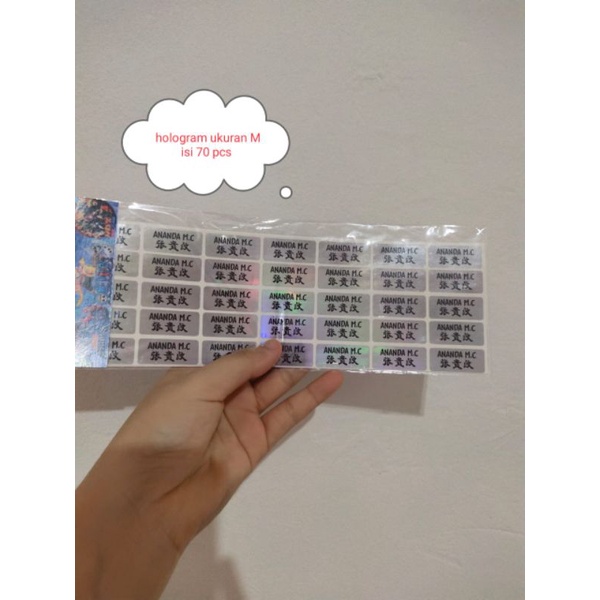 

MURAH MERIAH. Stiker Nama. Stiker buku alat tulis. Stiker Waterproff