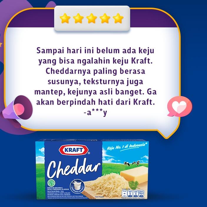 

New! Kraft Keju Cheddar Box 165g Untuk Kue dan Burger