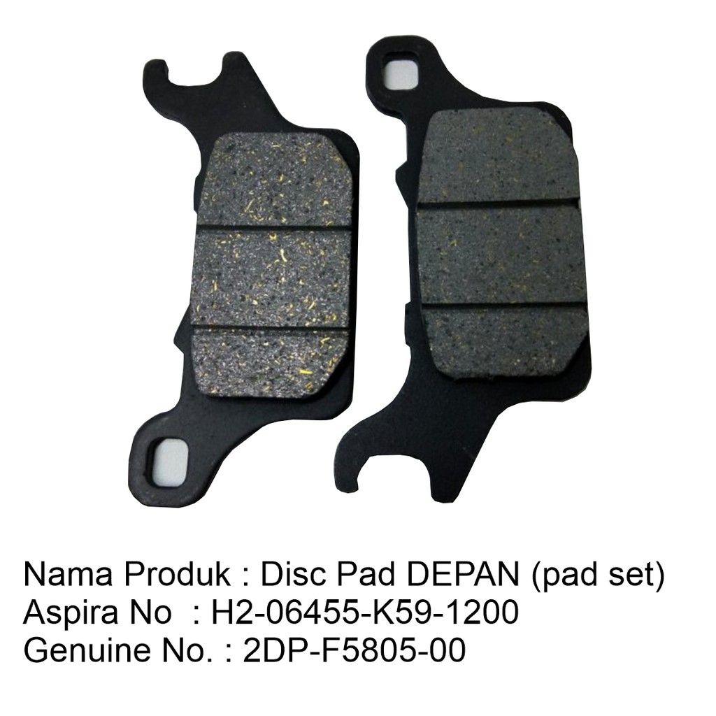 ASPIRA Disc Pad All New Vario 150 125 Kampas Rem Cakram Depan ESP