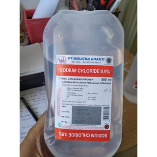 AIR INFUS  NACL  0 9 sodium chloride 500ml infusion Cairan  