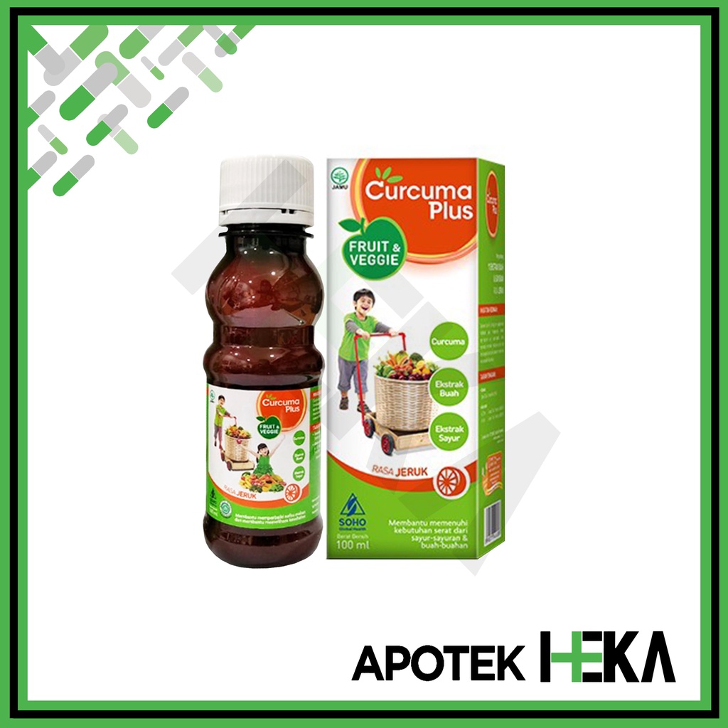 Curcuma Plus Fruit and Veggie Jeruk 100 ml - Sirup Pertumbuhan Anak (SEMARANG)