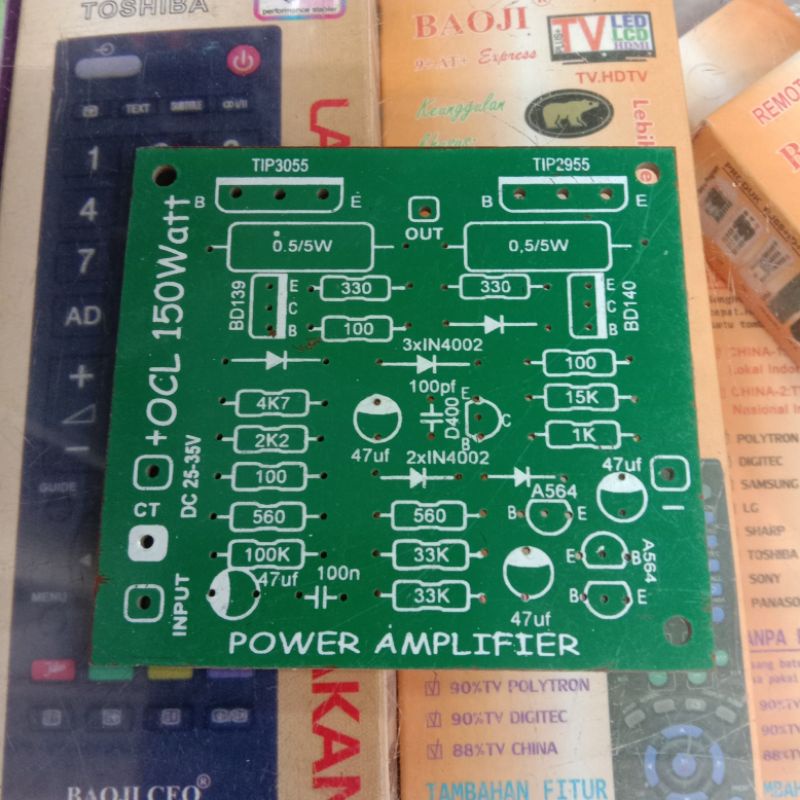 Jual Pcb Amplifier Ocl Watt Mono Shopee Indonesia